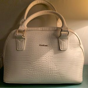 bebe off-white satchel